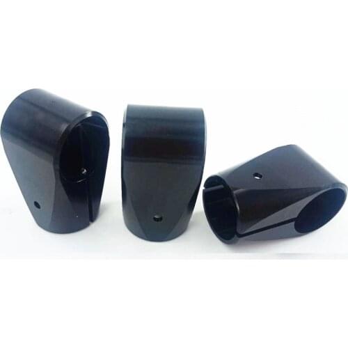 2PCS 22 to 22mm Aluminum Alloy Tripod Tee Joint Landing Gear Carbon Tube Three-way Connection Clip Clamp for RC Agriculture UAV