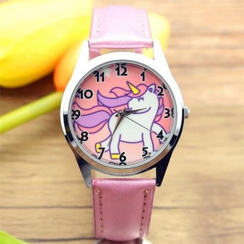 2019 Christmas Gift Cute Unicorn Girl Boy Children Watch SportS Jelly Leather Watch HOT Cartoon Watch New Fashion Kids Watch