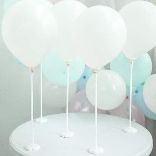3/6Pcs 40cm Wedding Balloon Stand Holder Stick Ballon Column Base Birthday Party Baby Shower Decoration Wedding Table Ornaments