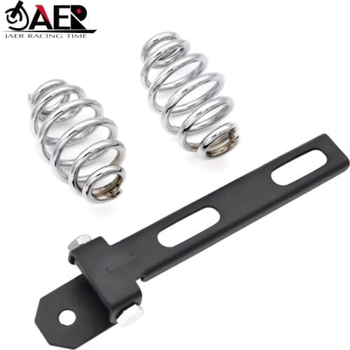 JAER Universal Motorcycle Solo Seat 3" Springs Bracket Mounting Kit for Harley Sportster Bobber Honda Yamaha Kawasaki Suzuki