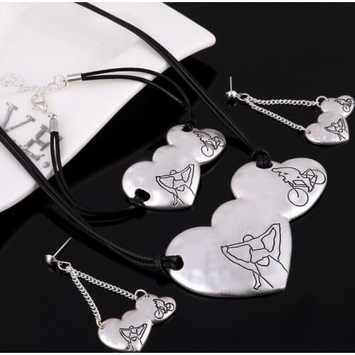 Dubai African Silver Gold Carving Choker Necklace earrings bracelet set Fashion Wedding Bridal Costume Jewelry Sets