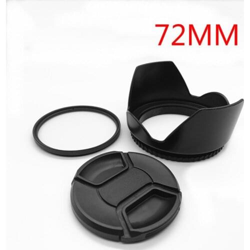 72mm Lens Hood Cap UV Filter for Canon 28-135mm 28-200mm IS USM 60D 18-200mm