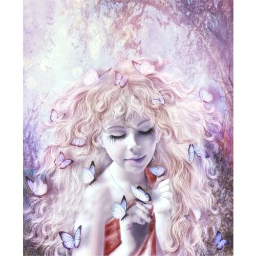 Square round diamond embroidery cartoon elf 5d diy diamond painting mosaic picture of rhinestones cross-stitch images YG1192