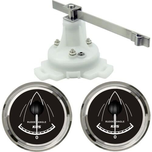 Boat Marine Rudder Angle Gauge Indicator With Dual Station Rudder Sensor