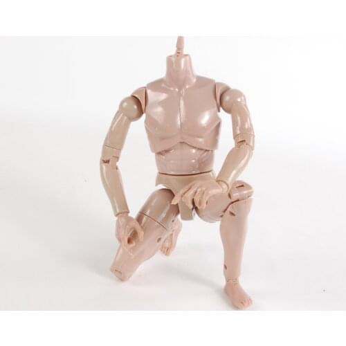 1/6 Scale Male Soldier Body With Neck Connector 12 Inches Action Figure Doll Model Toy