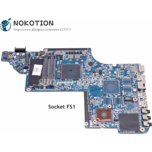NOKOTION 666518-001 645384-001 Main Board For HP Pavilion DV7 DV7-6000 Laptop Motherboard Socket FS1 DDR3