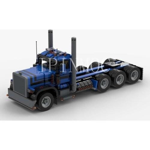 Moc-4533 Peterbilt 389 heavy truck with 4783 technology accessories remote control static model 1808 PCs