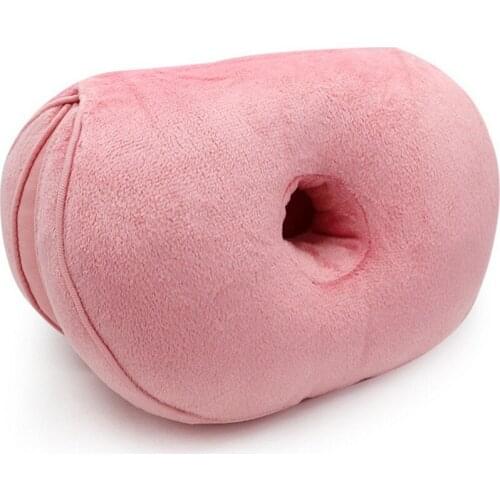 Car Butt Cushion Short Plush Buttock Cushion For Vertebra Sedentary Groups Memory Foam Soft Breathable Collapsible Office Chair