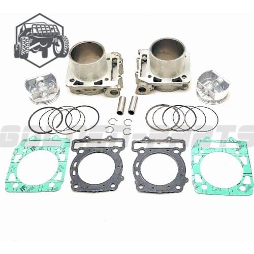 2PCS Cylinder Repair Kit Ⅰ + Ⅱ Piston Ring Pin Gasket Fit For HISUN 800cc HS800 ATV UTV MASSIMO BENNCHE