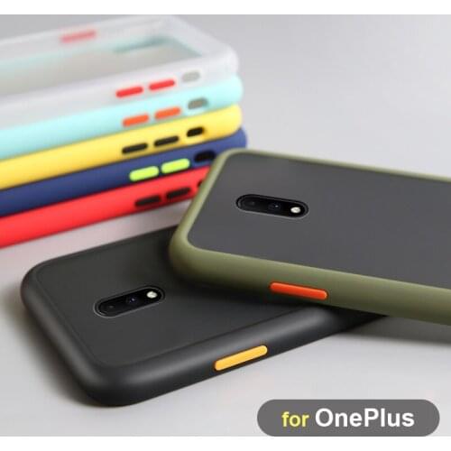 Shockproof Armor Case For Oneplus 7 Pro 7T Soft Frame Hard PC Cover For Oneplus 7T 7 1+7T For Oneplus 6T 6 1+6T Transparent Case