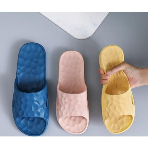 New Soft Bottom Thickened Home Slippers EVA Four-Season Antibacterial Mens And Womens Sandals Anti-Slip Couple Bathroom Shoes