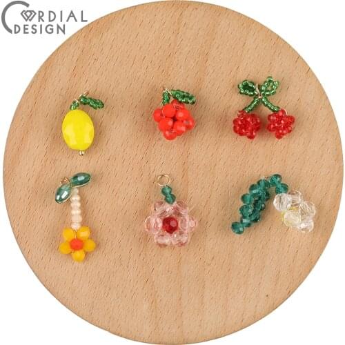 Cordial Design 50Pcs Crystal Beads Charms/Hand Made/Jewelry Accessories/DIY Decoration/Pendant/Jewelry Findings & Components