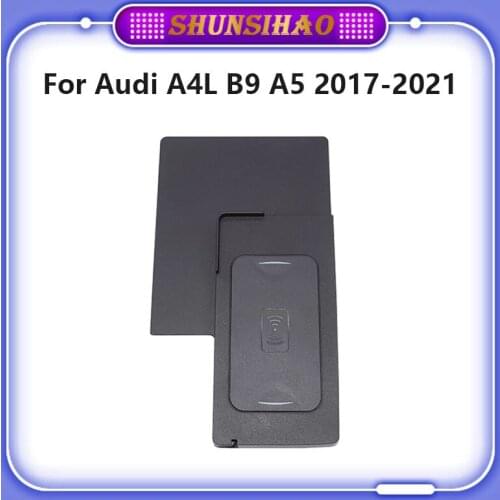 Ouchuangbo For A4 B9 A5 2017-2021 car wireless charger Wireless charging board telephone charger armrest box mobile phone holder