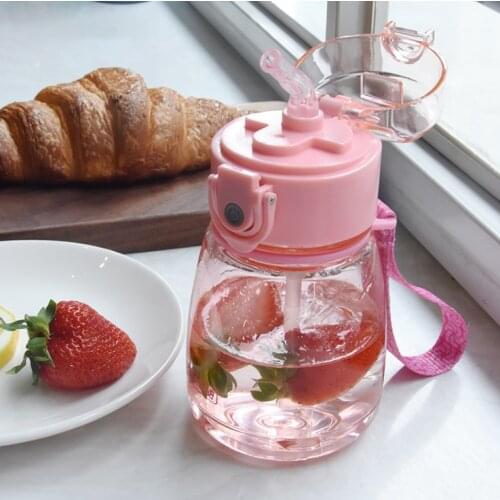 Cute Feeding Baby Cup Sippy Cup Children Learn Feeding Kids Cup Drinking Bottle With Handle Childrens Training Cups