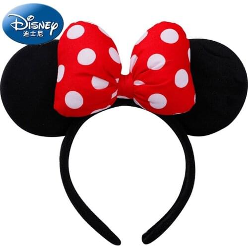 Disney Mickey Minnie Themed Party Decoration Cute Headdress Red Pink Jewelry Girl Birthday Gift