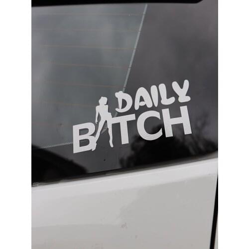 ZTTZDY 13.5CM*7CM Fashion Daily Bitch Vinyl Car Sticker Motorcycle Decal ZJ2-0048