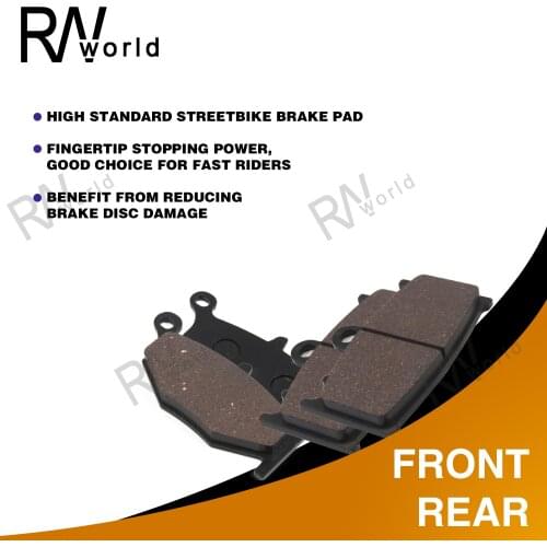 1 /2 /3 Pairs Motorcycle Front & Rear Brake Pads Accessories For SUZUKI GSR 600 K6 K7 K8 GSR600 GSR-600 2006 2007 2008 2009 2010