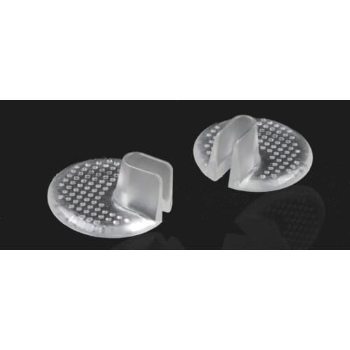 1 Pair Anti-rubing/Scratch Silicone Cushion Pads Toe Separator Protector feet care tool Invisible foot pad For Flip Flops