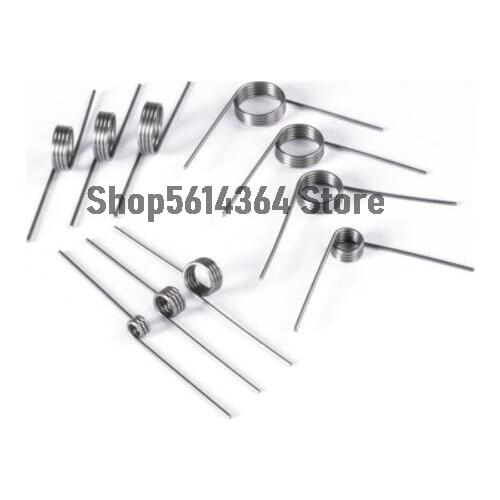 10Pcs 0.3 0.4 0.5mm 304 Stainless Steel Small V Shaped Coil Torsion Spring 90 135 175 180 degree