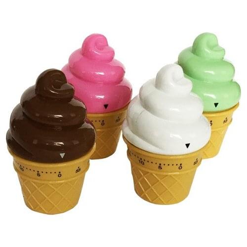 100PCS Ice Cream Kitchen Timer mechanical cozinha / kitchen alarm clock kitchen gadgets / temporizador de cozinha
