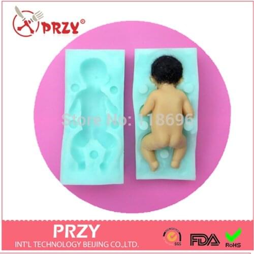 3D baby silicone fondant molds baby cake decoration silicone mold free shipping mold