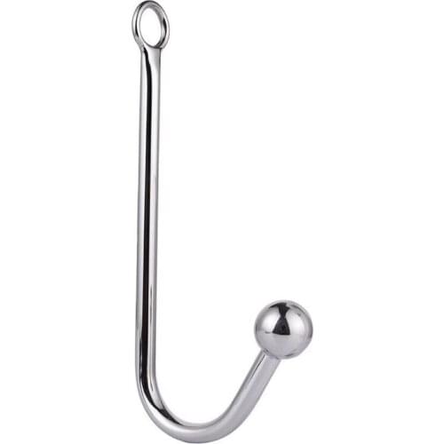 Stainless Steel Anal Hook Prostate Massage Gay Metal Butt Plug with Ball Anal Plug Dilator BDSM Sex Toys for Men Women Shop