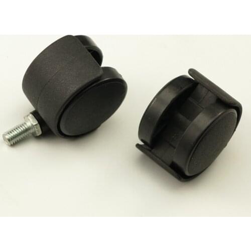 4PCS Black 40mm Plastic Replacement Swivel Casters Rolling Roller Caster Office Chair Sofa Wheels For Platform Trolley