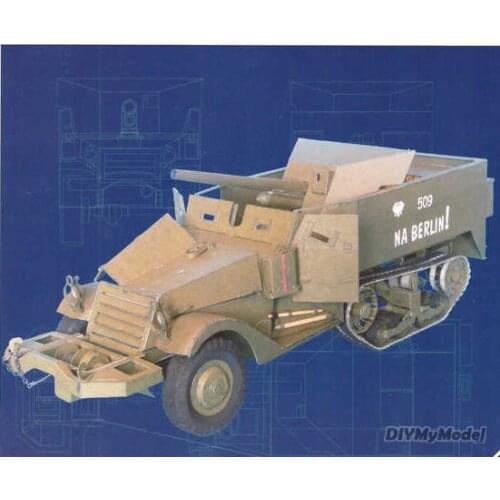 DIYMyModeI tank Soviet Union su-57 tank destroyer DIY Handcraft Paper Model KIT Handmade Toy Puzzles Gift Movie props