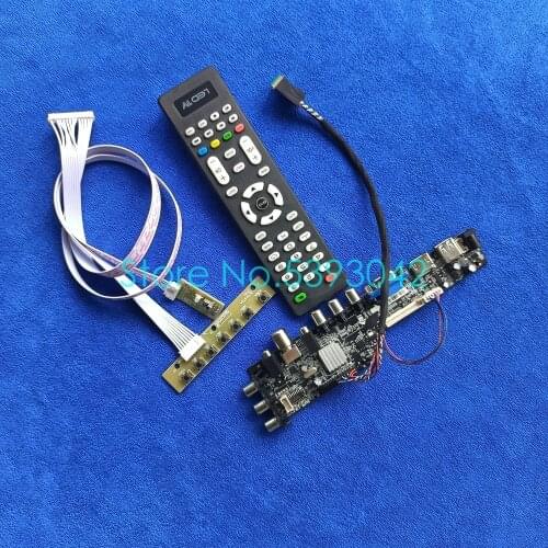 For LP173WD1 (TL)(D1)/(TL)(D2)/(TL)(D3)/(TL)(D4) 1600*900 panel digital LVDS 40-Pin USB+AV DVB-T 3663 controller board kit