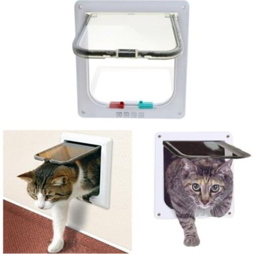 Small Pet Gate Door Cat Dog Safety Lock Flip Door Pet Supplies
