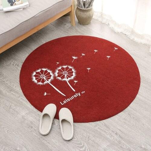 High Quality Round Entrance Doormat TPR Rubber Carpets for Living room Kitchen Non-Slip Mat Mud-removing Sand-stripping Rugs