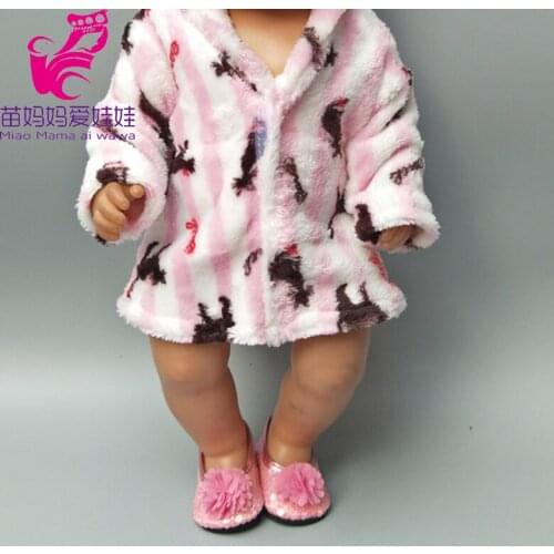 Doll Coat for 40cm 43cm Doll Winter Bathrobe 17 Inch Doll Winter Clothes