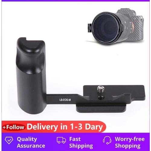 L-Shaped Quick Release Plate Bracket Hand Grip with 1/4 Srew Hole for Canon EOS-M ILC Camera