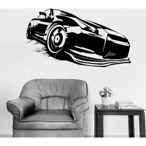 Nissan Sports Car Wall Decal Skyline Sport Racing Vinyl Window Sticker Bedroom Garage Man Cave Home Decor Cool Style Mural E538