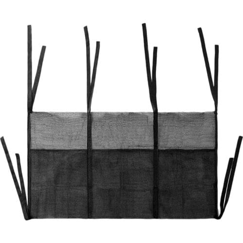 NEW-Trampoline Shoes Bag Trampoline Storage Mesh Bag Shoe Holder Indoor Fitness Trampoline Bounce Mesh Pocket with 4 Straps
