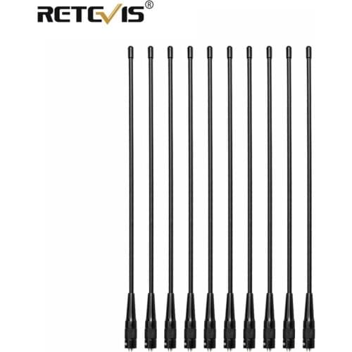10pcs Retevis RHD-771 39cm SMA-F VHF UHF Ham Radio Antenna For Kenwood For Baofeng UV-5R BF-888S Retevis H777 For HYT for Puxing