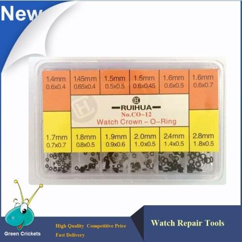 Wholesale Assorted Size Waterproof Watches Reparing Parts O-Ring Rubber Watch Crowns, Washer O-Ring Rubber Watch Crowns