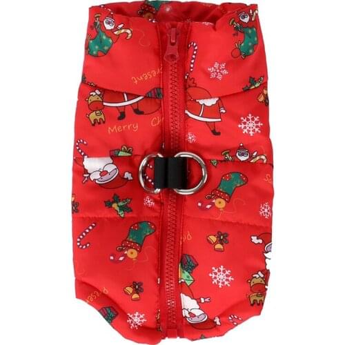 Christmas Puppy Big Dog Coat Jacket for Small Large Dogs Waterproof Pet Dog Clothes for Bulldog Pitbull Clothing ubranka dla psa
