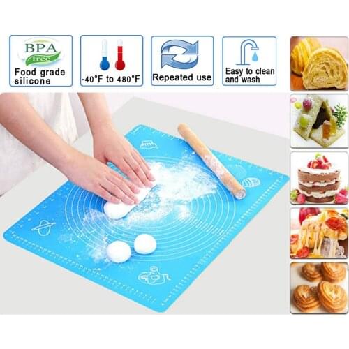 Silicone Baking Mat Household Heat Resistant Waterproof Dough Rolling Mat for Cake Pastry Kitchen accessories