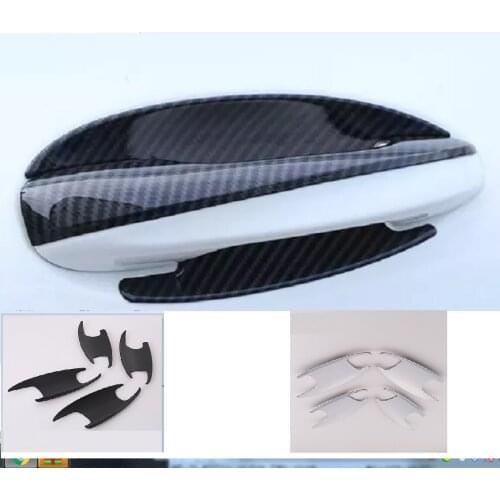 Car Styling ABS Chrome texture Exterior Door Handle Pull Cover Door Bowl Trim For Mercedes Benz GLC W205 W213 X253 2017-2018