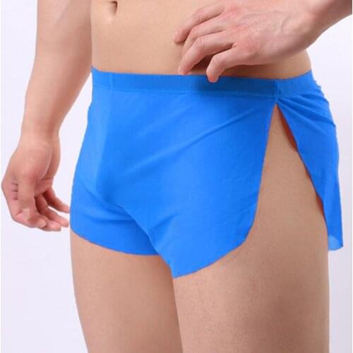 Selling Cool Men s Boxers Gauze Underwear Male Transparent Arrow Pants Mesh Boxer Shorts Gay Underwear