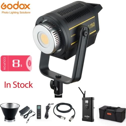 In Stock Godox VL150 VL-200 VL300 5600K White Version LED Video Light Continuous Output Bowens Mount Studio Light App Support