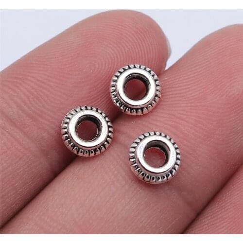 WYSIWYG 20pcs 7x7mm Spacer Beads For Jewelry Making Antique Gold Color Jewelry Findings Jewelry Accessories