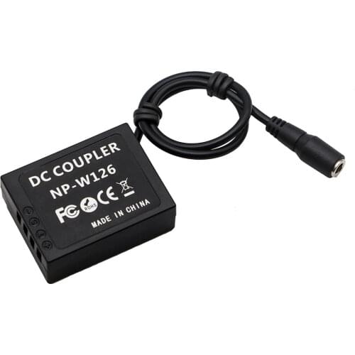 Dummy Battery W126 Replacement DC Coupler External Power Supply Adapter for Fujifilm Fuji AC-V9 replace CP-W126 NP-W126