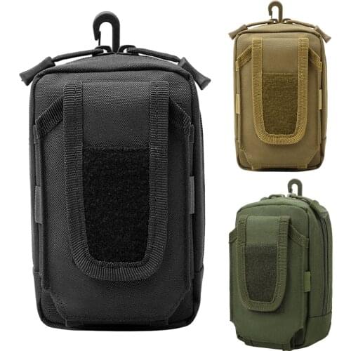 1000D Tactical Molle Pouch Belt Waist Pack EDC Tool Bag Purse Mobile Phone Case Hunting Compact Bag Camping Pack