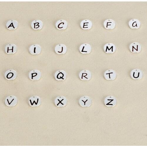 2pcs A-Z Stylish Initial Letter Pendant Necklace 316 Stainless Steel Letter Charms Jewelry Manufacturer Wholesale Dangle Charms