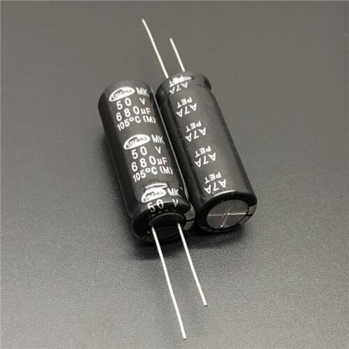 5Pcs/50Pcs 680uF 50V SAMWHA MK Series 12.5x35mm 50V680uF High Quality Aluminum Electrolytic Capacitor