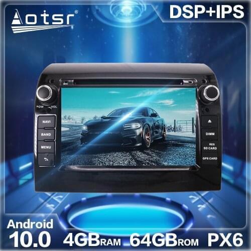 Aotsr Android 10.0 4GB+64GB Car Radio Player GPS Navigation DSP For Fiat Ducato 2006-2019 Car Auto Stereo HD Multimedia Headunit