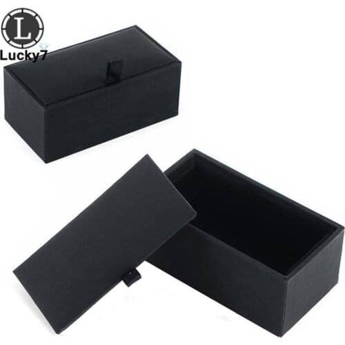 Free Shipping Cufflinks Black Jewelry Storage Manager Case Cufflinks Link Display Box Holder Classic Fashion Gift Box Menswear