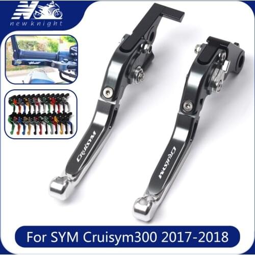 For SYM CRUISYM 300 cruisym300 2017-2018 Adjustable Folding Extendable Motorcycle CNC Aluminum Brake Clutch Levers Accessories